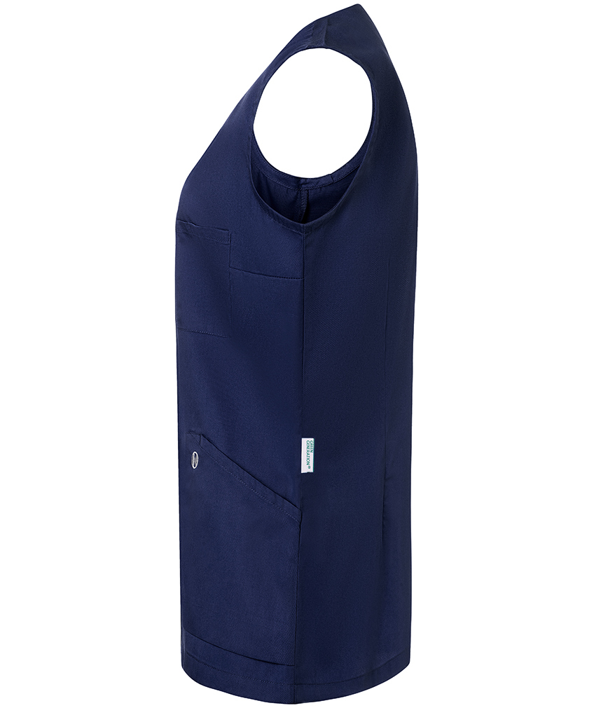 Karlowsky Essential &auml;rml&ouml;s tunika dam, Navy, large image number 2