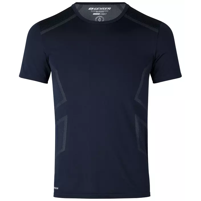 GEYSER sömlös T-shirt, Navy, large image number 0