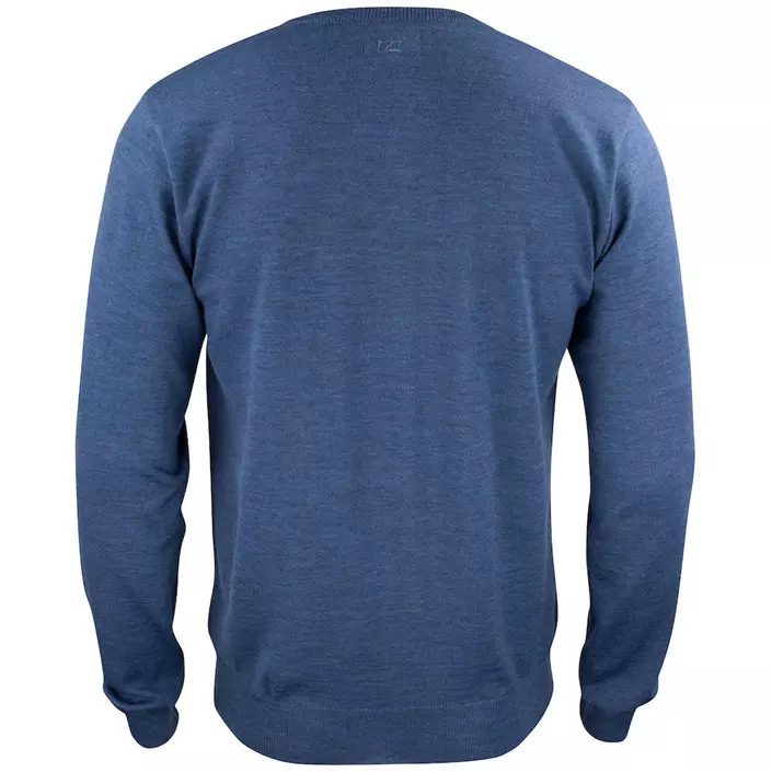Cutter & Buck Everett sweatshirt with merino wool, Denim Melange, large image number 2