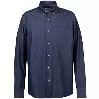 Seven Seas modern fit skjorta denim, Indigoblå