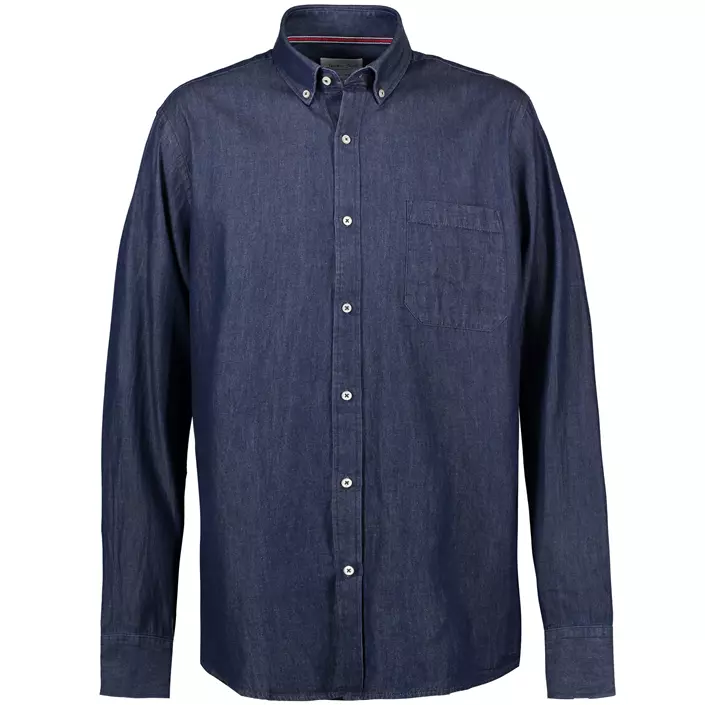 Seven Seas modern fit skjorta denim, Indigoblå, large image number 0