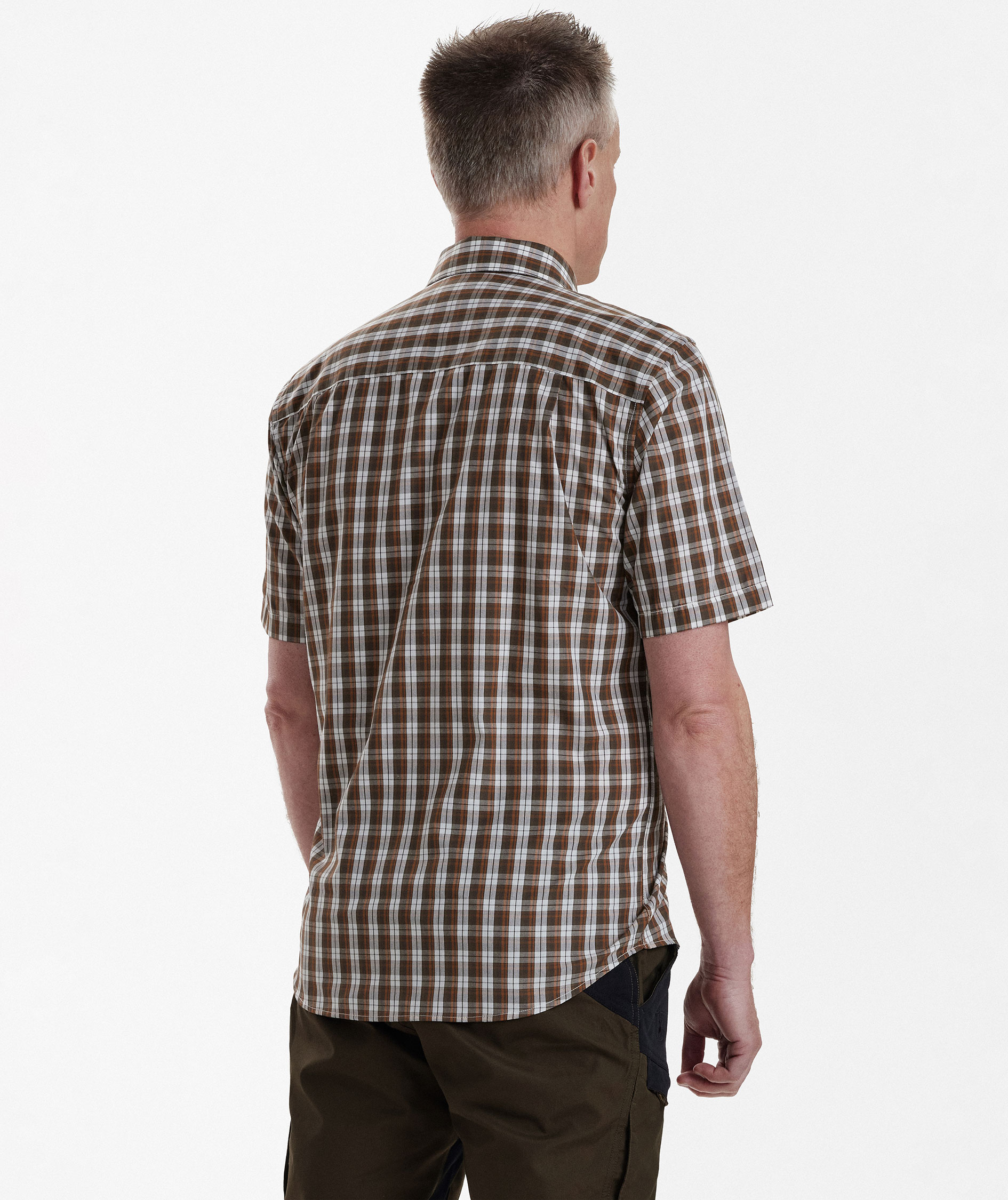 Deerhunter Jeff shortsleeved shirt, Brown Check, large image number 4