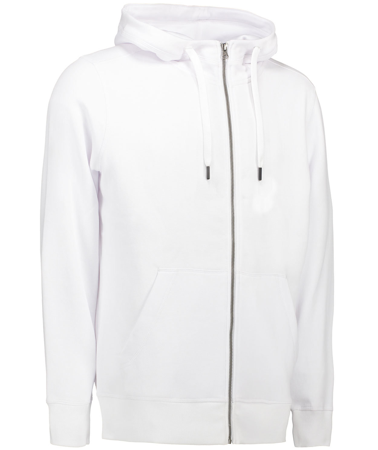 ID Core hoodie med dragkedja, Vit, large image number 3