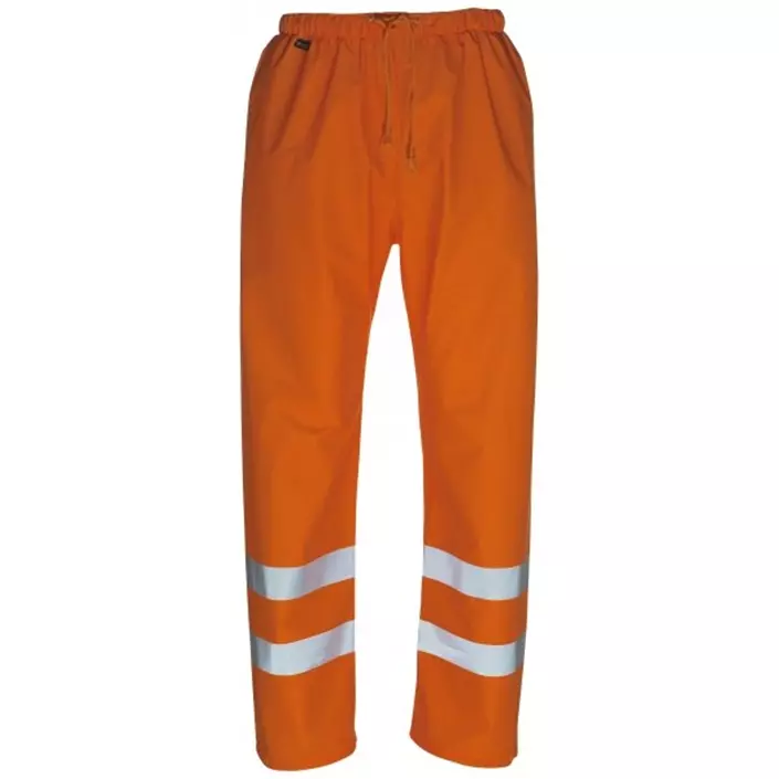 Mascot Safe Aqua Wolfsberg rain trousers, Hi-vis Orange, large image number 0