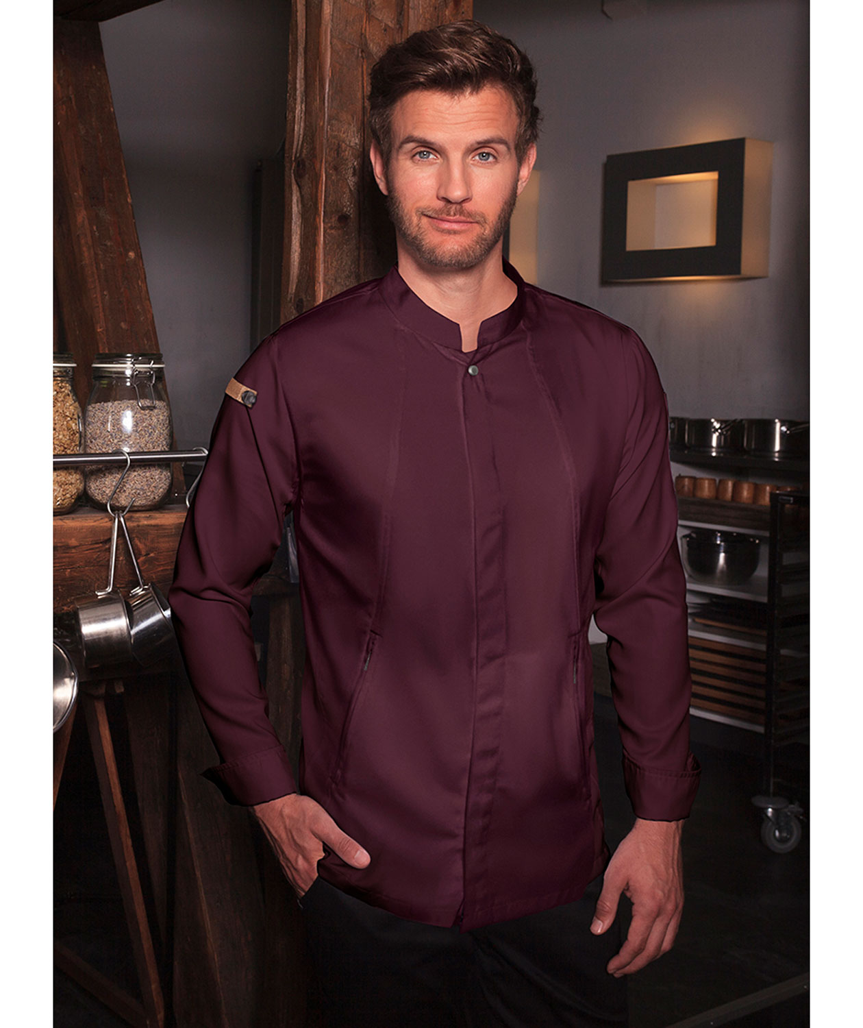 Karlowsky Green-generation kockjacka, Aubergine, large image number 1