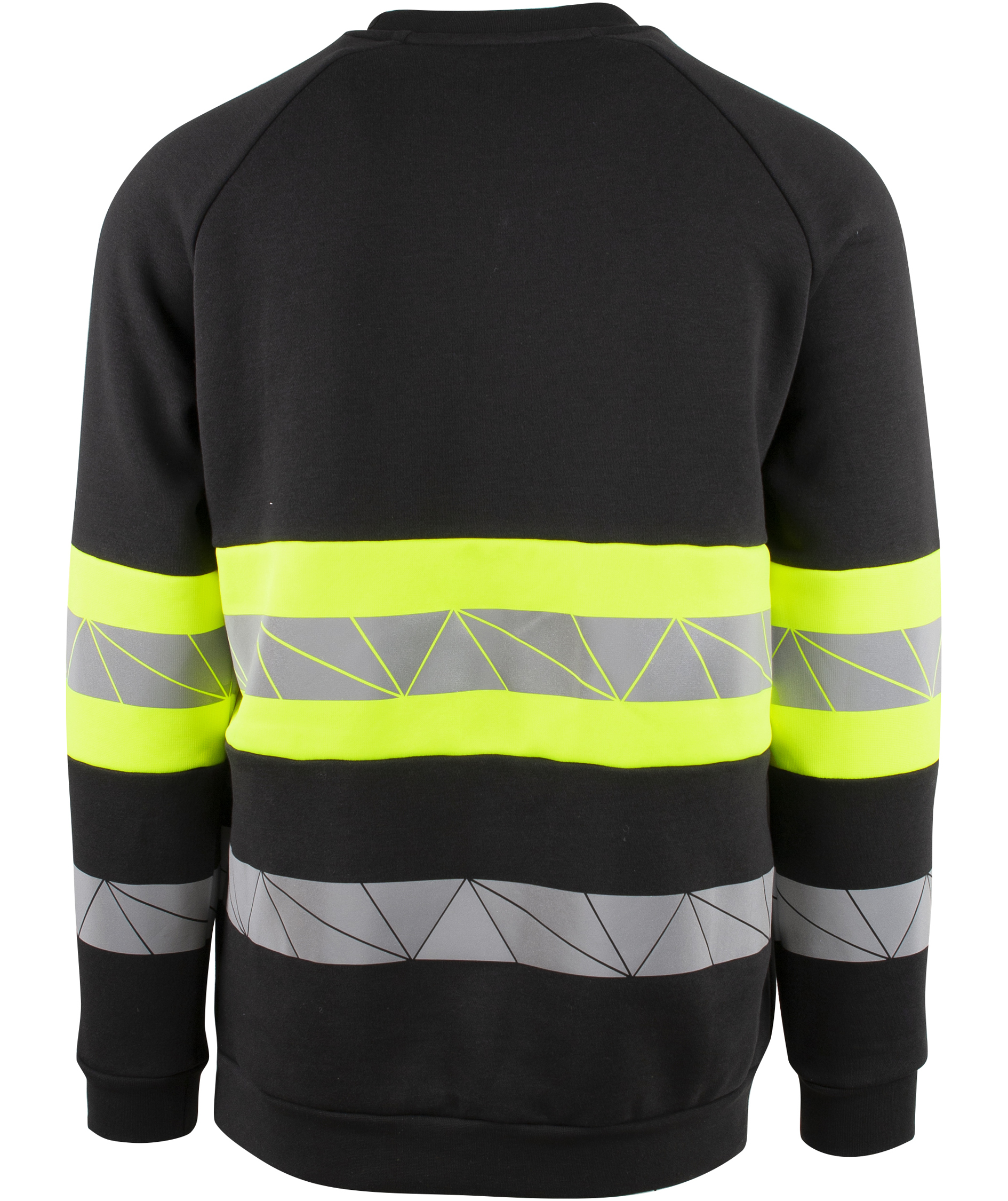 YOU Brande sweatshirt, Sort/Hi-Vis Gul
