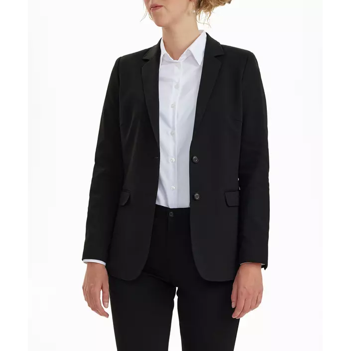 Sunwill Extreme Flexibility Modern fit dame blazer, Black, large image number 6