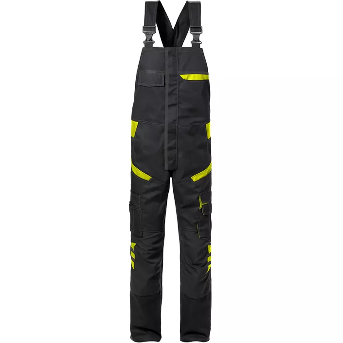 Fristads overalls 1555, Sort/Hi-Vis Gul, large image number 0