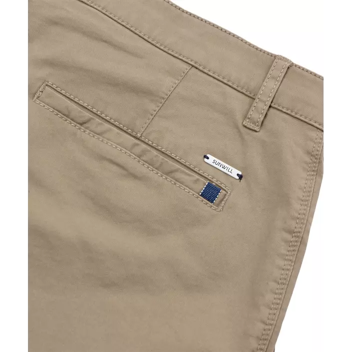 Sunwill Extreme Flexibility Slim fit trousers, Dark sand, large image number 4