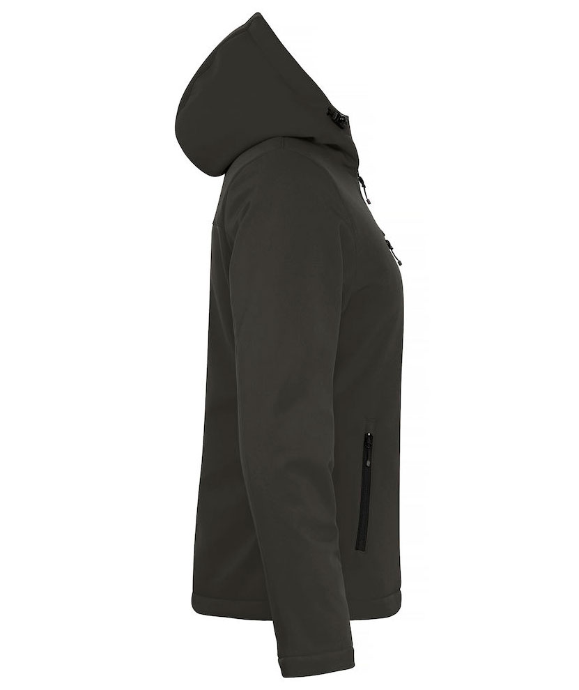 Clique fodrad softshelljacka dam, Dark Grey, large image number 3