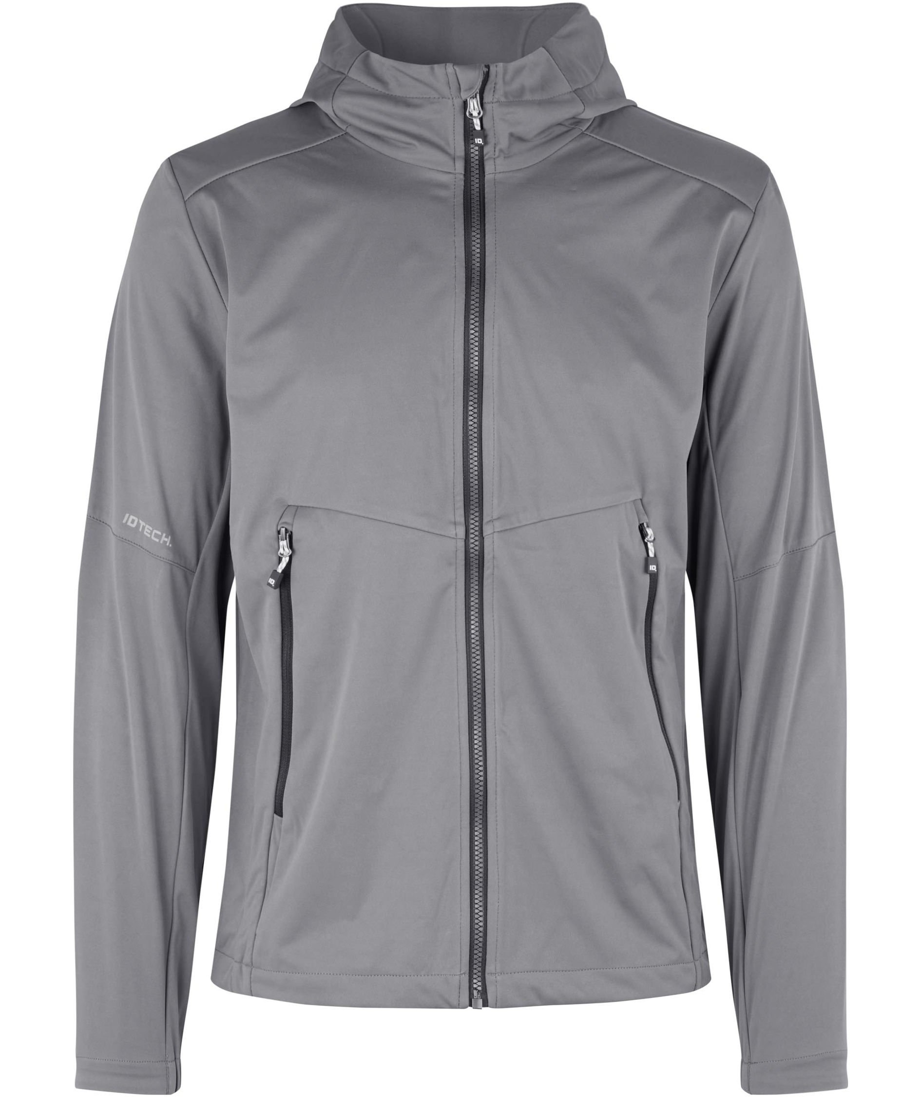 ID l&auml;tta softshelljacke, Gr&aring;, Gr&aring;, swatch