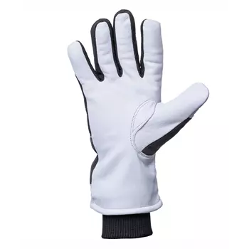 Kramp winter gloves in goatskin / spandex, Black/White
