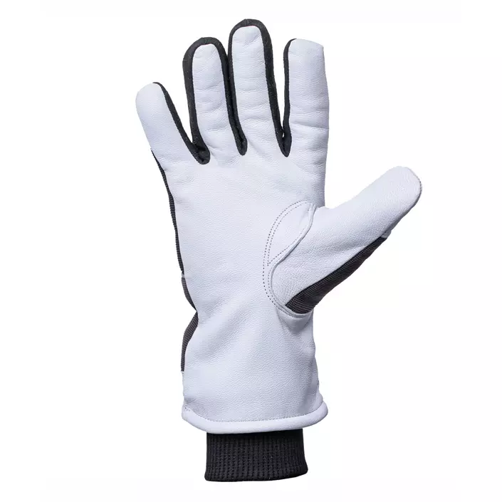 Kramp winter gloves in goatskin / spandex, Black/White, large image number 1