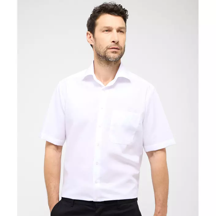 Eterna Uni Comfort fit kortærmet Poplin skjorte, White , large image number 1