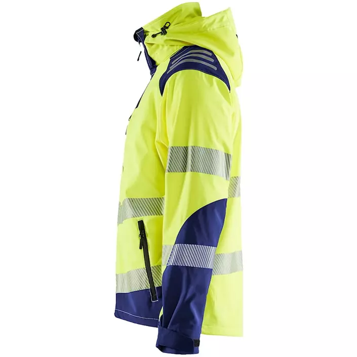 Blåkläder softshelljacka, Varsel gul/marinblå, large image number 3