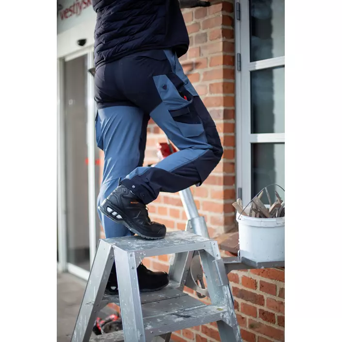 Mascot Customized diamond fit arbetsbyxa dam full stretch, Stenblå/Mörk marinblå, large image number 3