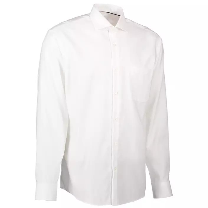 Seven Seas Dobby Royal Oxford modern fit shirt with chest pocket, White, large image number 2