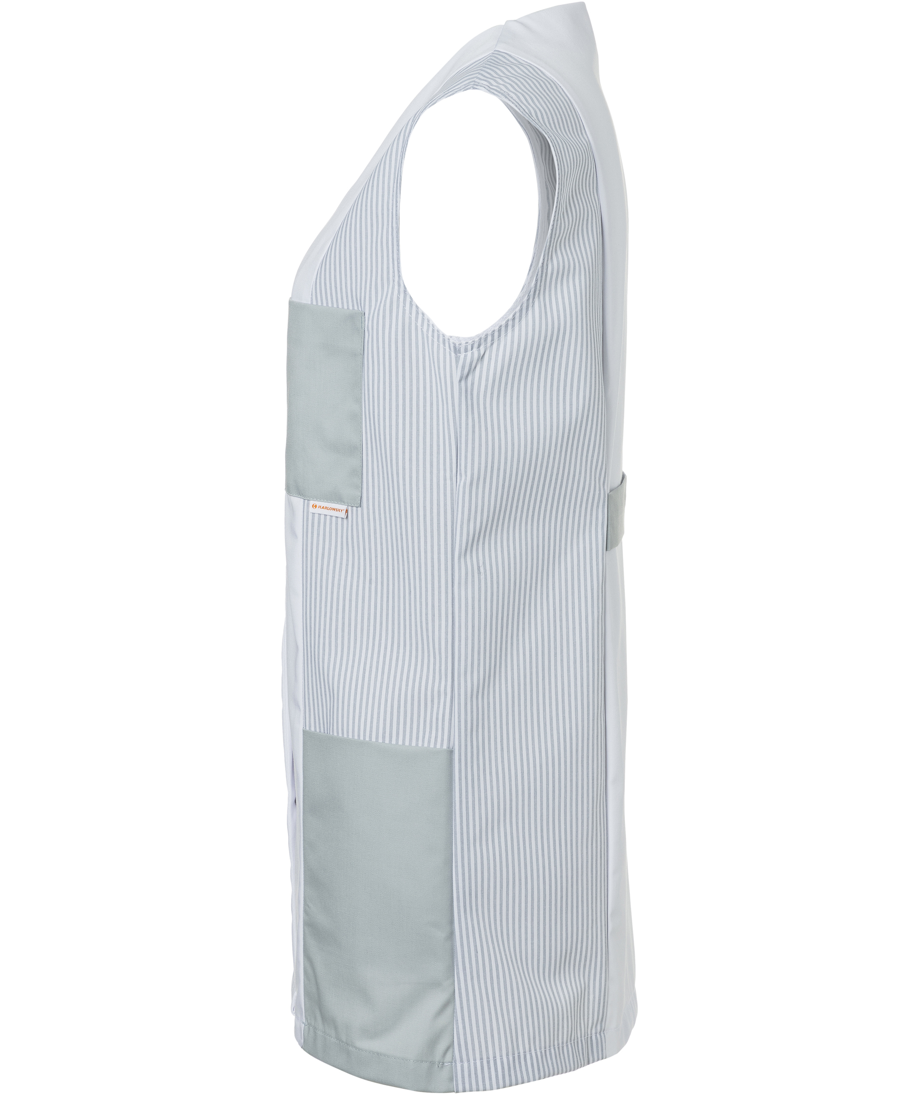 Karlowsky Sabrina Damen-Tunika ohne &Auml;rmel, White/light grey, White/light grey, large image number 3