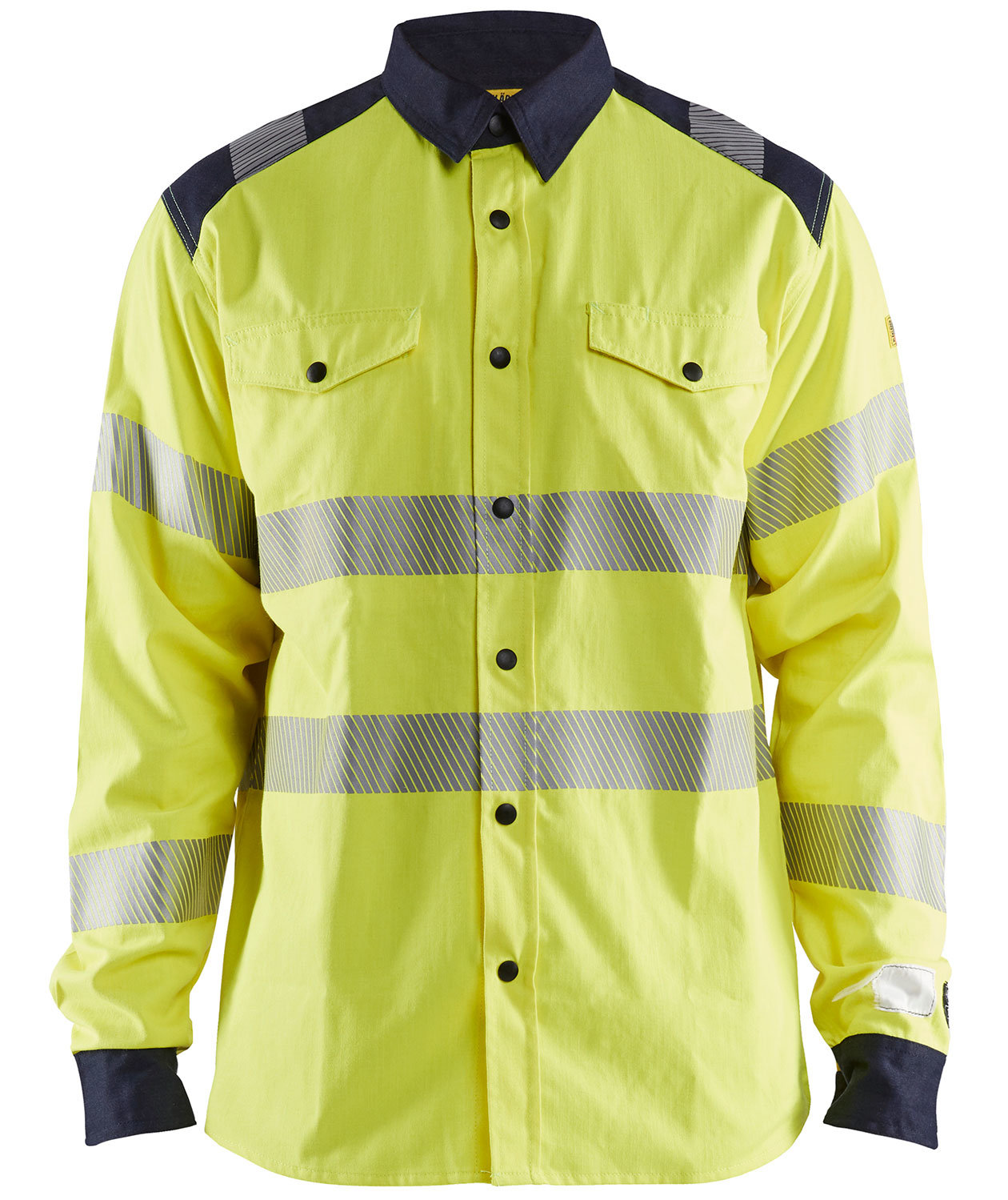 Bl&aring;kl&auml;der&nbsp;Multinorm shirt, Hi-vis yellow/Marine blue