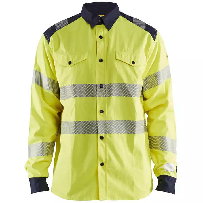 Blåkläder Multinorm skjorta, Varsel gul/marinblå, large image number 0