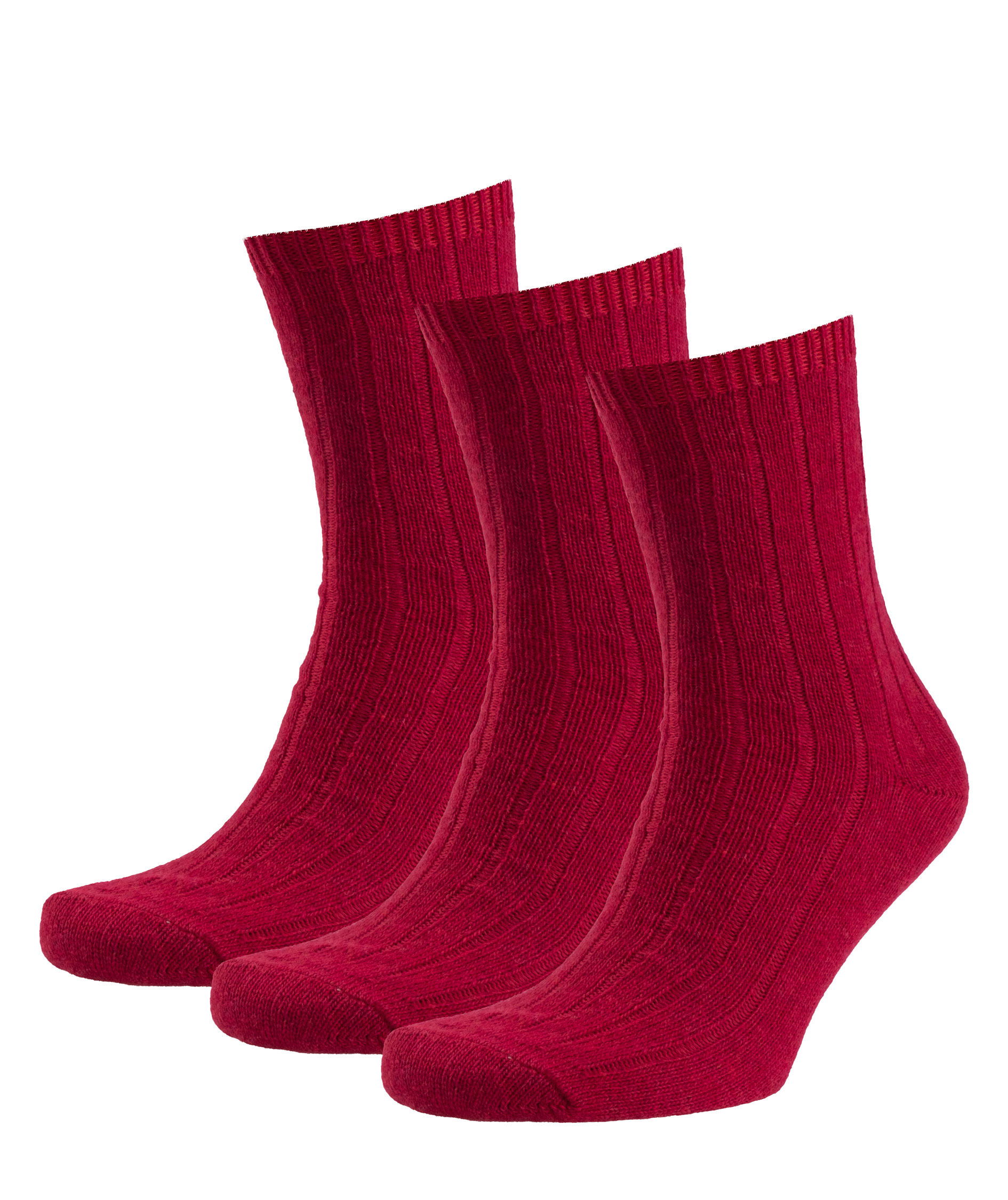 3-pack socks with merino wool, Salsa Red, Salsa Red, swatch