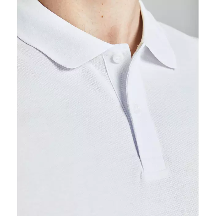 Jack & Jones JJESHARK Plus Size Polo T-shirt, White Navy Blazer, large image number 3