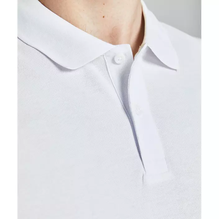 Jack & Jones JJESHARK Plus Size Polo T-shirt, White Navy Blazer, large image number 3