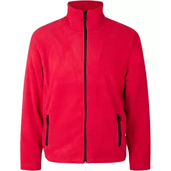 ID microfleece jakke, Rød