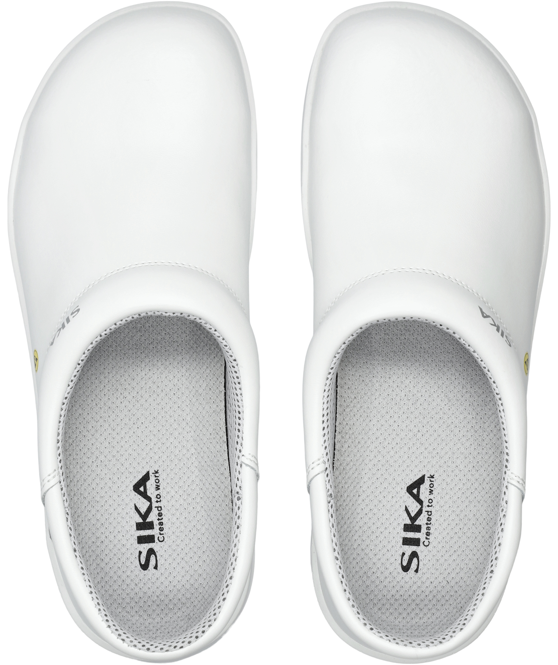 Sika Fusion Clog tr&aelig;sko med h&aelig;lkappe S2, Hvid, large image number 2