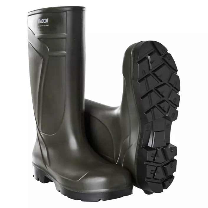 Mascot Cover PU-arbejdsstøvler O4, Mørk Olivengrøn, large image number 0