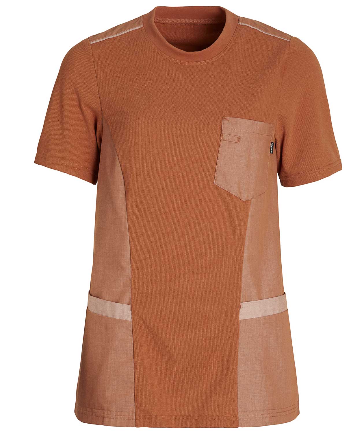 Kentaur women's pique T-shirt, Orange Melange, Orange Melange, swatch
