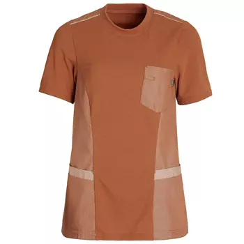 Kentaur dame pique T-shirt, Orange Melange