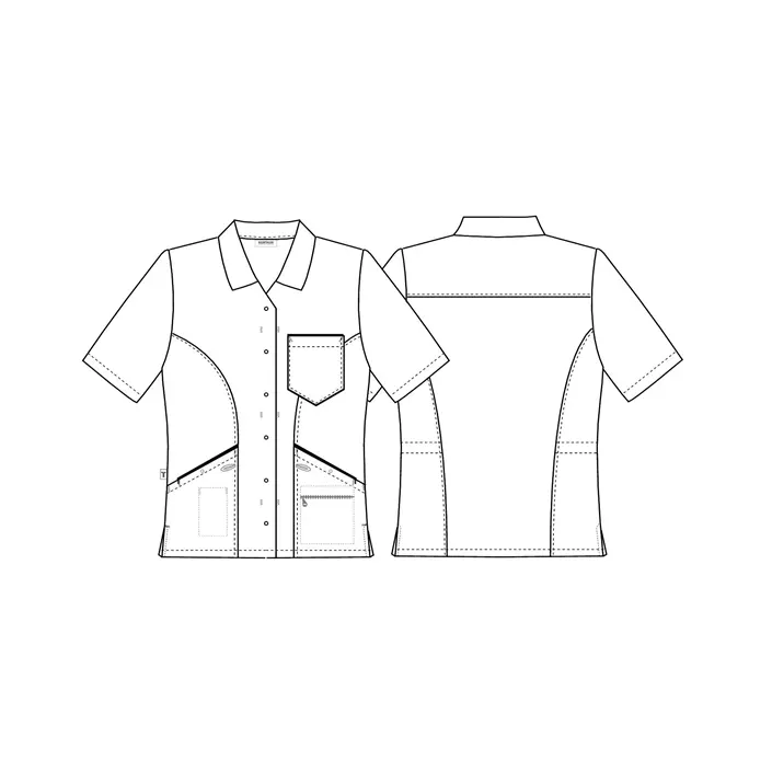 Kentaur kortærmet dame funktionsskjorte, Rød, large image number 2