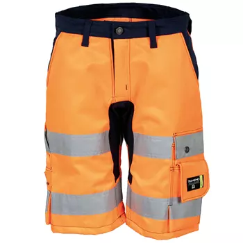 Tranemo Vision HV work shorts, Hi-Vis Orange/Navy