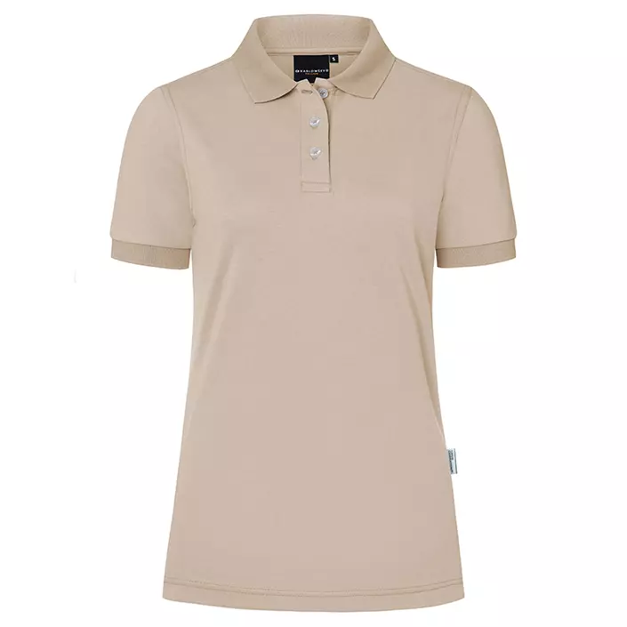 Karlowsky Modern-Flair women's polo shirt, Sand, large image number 0