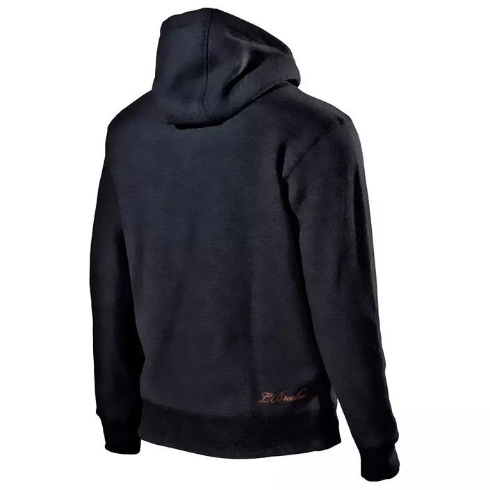 L.Brador hooded Sweatshirt / cardigan 660PB, Black, large image number 1