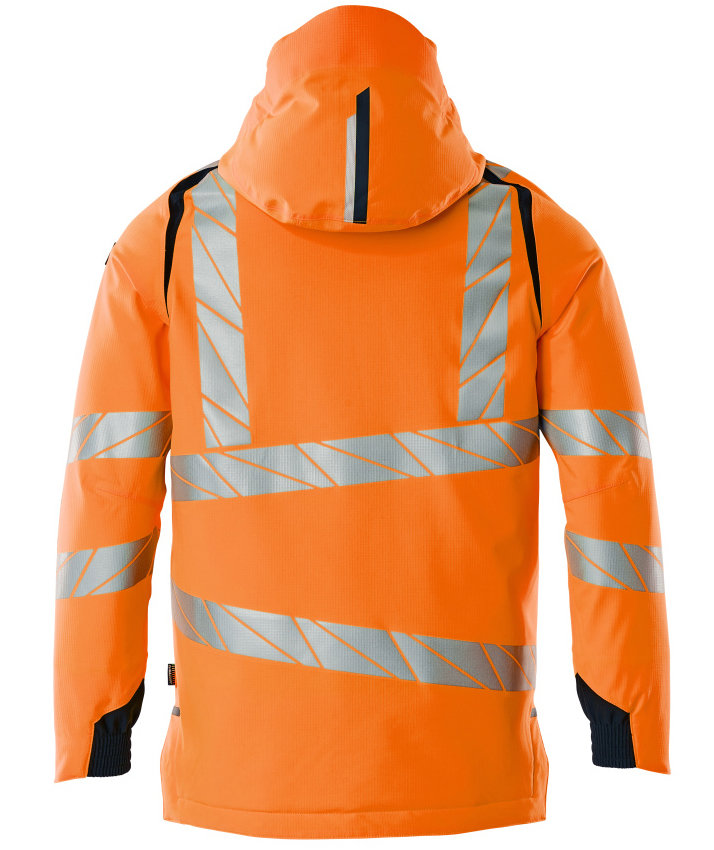 Mascot Accelerate Safe winter jacket, Hi-Vis Orange/Dark Marine, large image number 1