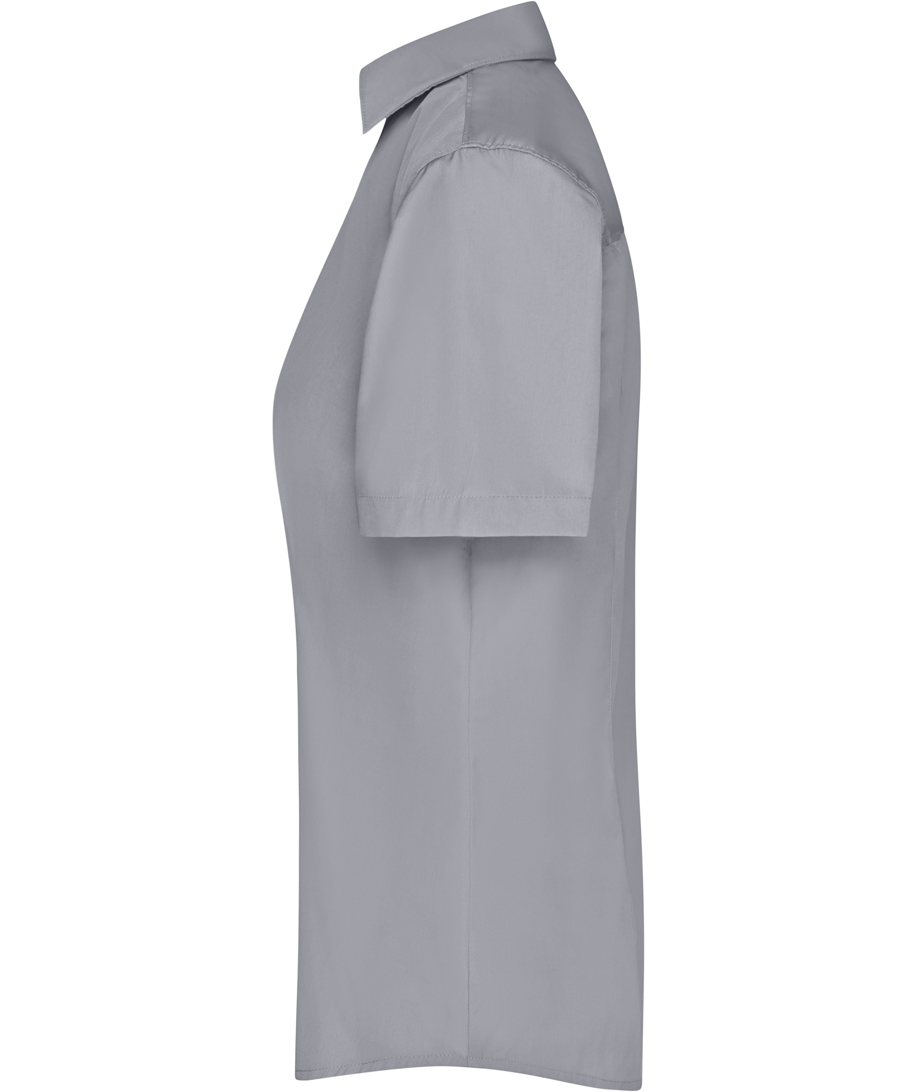 James & Nicholson women's short-sleeved Modern fit shirt, Grey, large image number 3