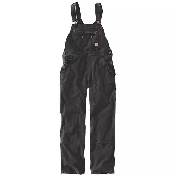 Carhartt Double Front BIB overall dam, Svart, large image number 0