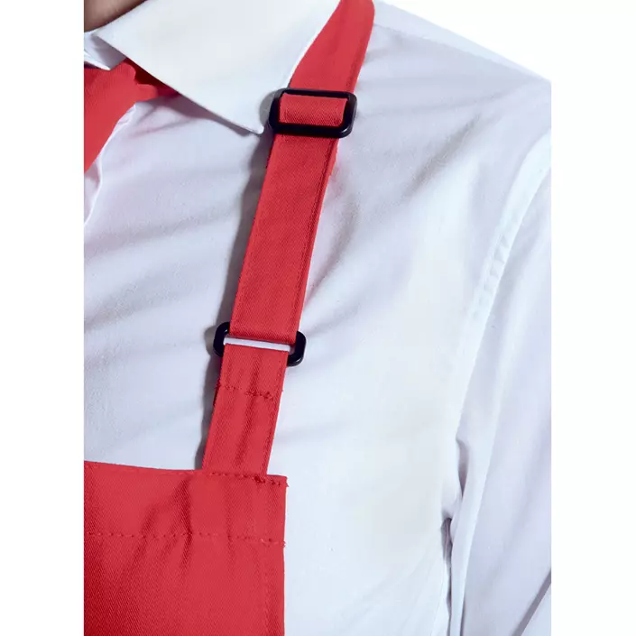 Karlowsky Basic vattenavvisande bröstlappsförkläde, Röd, Röd, large image number 1