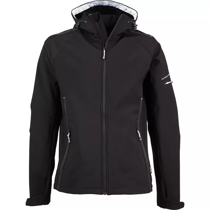 Tee Jays Performance softshell jacket with hood, Black, large image number 0