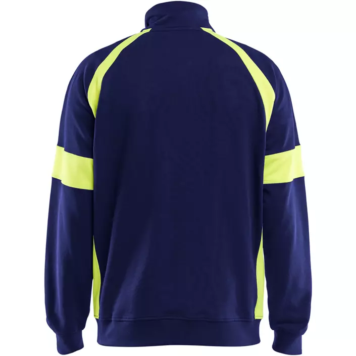 Blåkläder cardigan, Marin/Hi-Vis gul, large image number 1