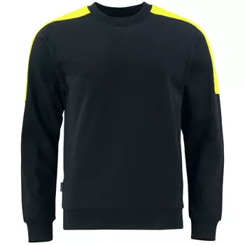 ProJob sweatshirt, Black/Hi-Vis Yellow