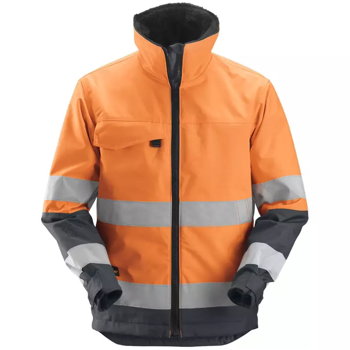 Snickers Core winter jacket 1138, Hi-Vis Orange/Steel Grey, large image number 0