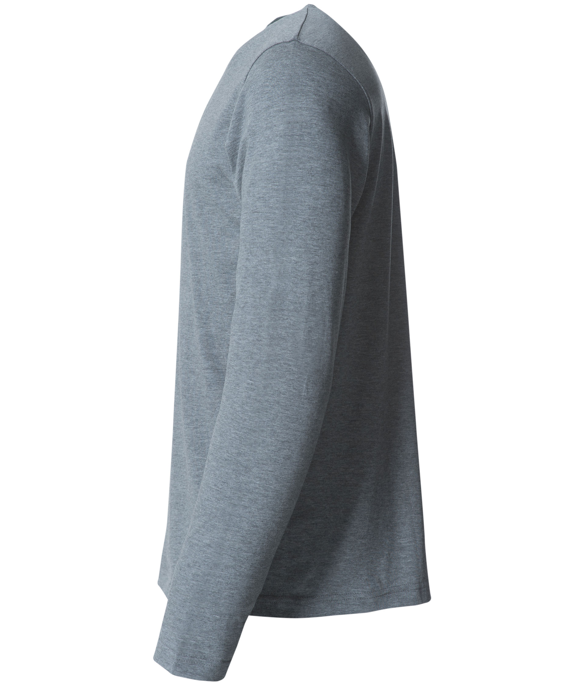 Clique Basic-T l&aring;ng&auml;rmad T-shirt, Grey melange, large image number 3