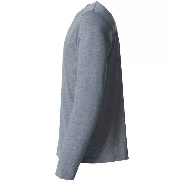 Clique Basic-T langärmliges T-Shirt, Grey melange, large image number 3