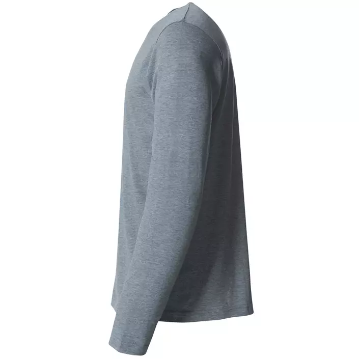 Clique Basic-T långärmad T-shirt, Grey melange, large image number 3
