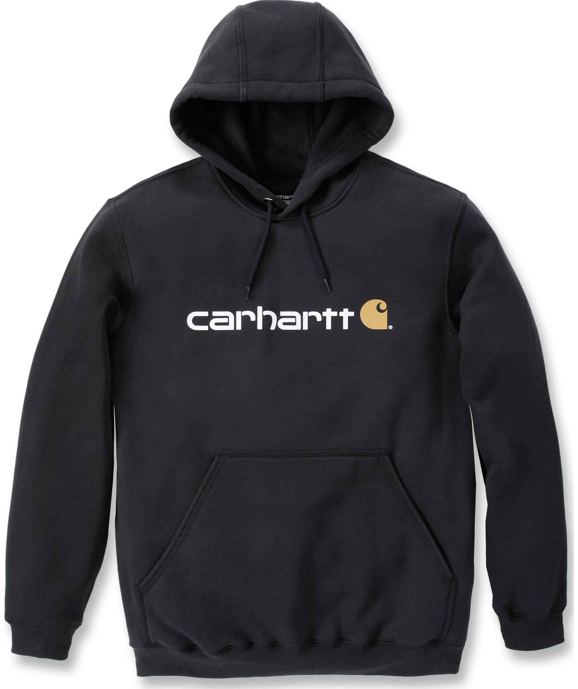 Carhartt Marquette Logo hettegenser Midweight, Svart
