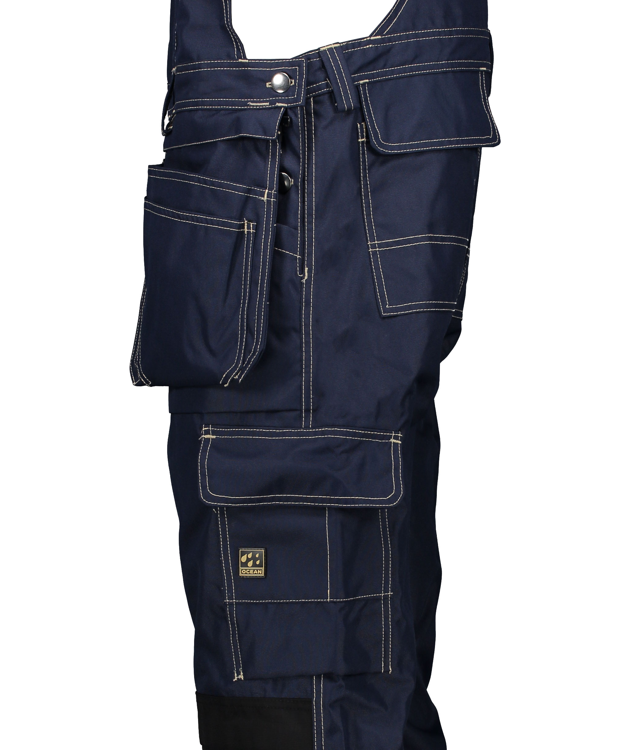 Ocean Medusa bib and brace trousers, Navy, large image number 3