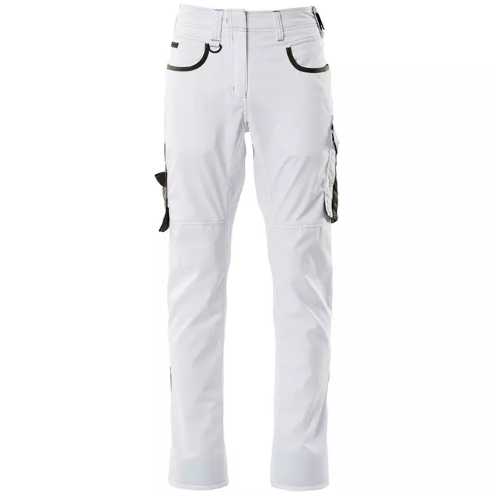 Mascot Unique pearl fit women's work trousers, White/Dark Antracit, large image number 0